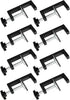 8 Pcs Patio Furniture Clips, Sectional Connector, Adjustable Outdoor Funiture Clamps, Patio Wicker Furniture Fasteners Clips, Black...
