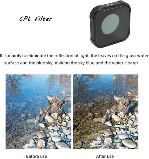 Filter CPL MCUV ND 8 16 32 Lens Filters Start Lens for GoPro Hero Black 11 Mini Camera Accessories (CPL)...