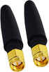BOOBRIE 2-Pack 2.4GHz Mini WiFi Antenna 2dBi FPV Antenna Omni Directional SMA Male Omni-Directional Small PC WiFi Bluetooth Antenna Aerial Signal ...