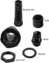 2 Pcs NPT 1/2" Cable Glands with Strain Relief, IP68 Waterproof Cable Gland with Adjustable Locknut for 6-12mm Dia Wire...