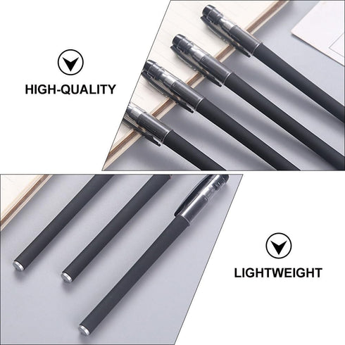 VILLCASE Black Gel Pens, 20pcs Fine Point Black Ink Pens Bulk, Stick Gel Ink Pens, Smooth Writing Pens 0.5mm Black Ballpoint Pens for School Offic...