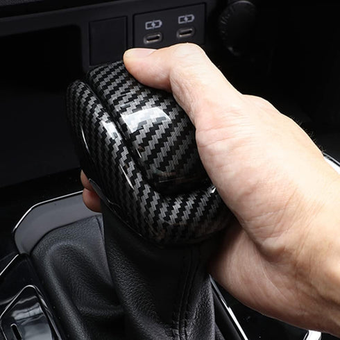 Gear Shift Knob Cover for 2020 2021 2022 2023 2024 Toyota Highlander/RAV4/2022 2023 Harrier Venza Interior Accessories Protector, ABS Carbon Fiber...