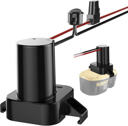 Power Wheel Adapter with Fuse & Switch, Secure Battery Adapter for Dewalt 18V XRP Lithium Battery, with 12 Gauge Wire, Good Power Convertor for DI...