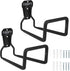 2pcs Heavy Duty Hose Hanger Garden Hose Storage Black Water Hose Holders for Outside Wall Mount Garden Hose Reel Hose Stand for Garden Hose (2pcs ...