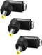 uxcell 3pcs DC Power Connector Adapter 90 Degree Angle 4.0mm x 1.7mm Male Plug to 5.5mm x 2.1mm Female Jack Coupler Converter or Laptop CCTV Camer...