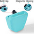 Silicone Dog Treat Pouch Portable Training Bag Holder for Dogs Leash with Magnetic Closure and Upgraded Waist Clip - 2 Pack Medium with Patent...