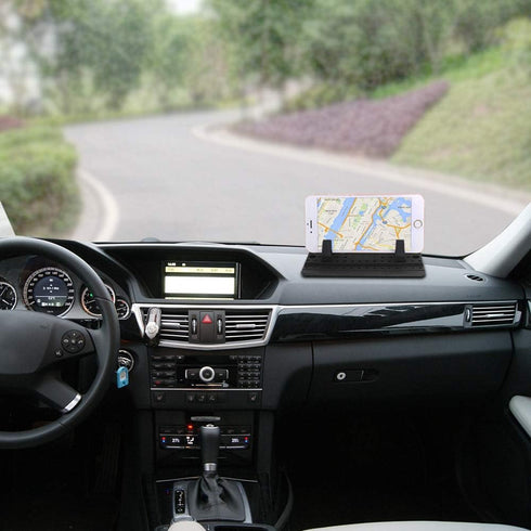 Phone Holder for Car with Air Vent Brush, Universal Silicone Car Cellphone Mount Antislip Vehicle Mobile Phone GPS Mounting Mat...