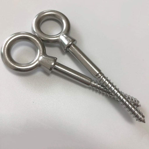 Hammock Hooks, 4Pack Heavy Duty Eye Screw in Stainless Steel Hammock Hooks 1300LB Capacity Swing Hardware for Yoga Hammock Swing Chair Indoor Outd...