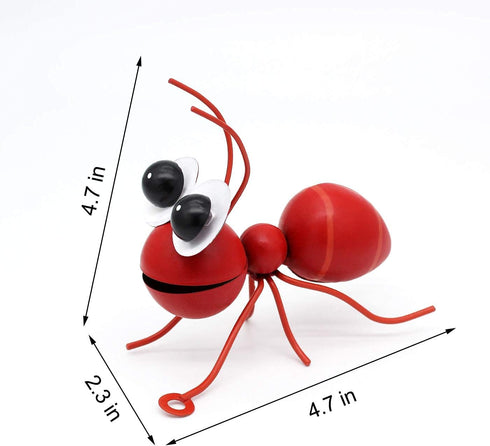 Ant Decor Metal Garden Wall Art Set of 4 Ants Figurines for Outdoor Garden Yard Lawn Supplies Home Decor...