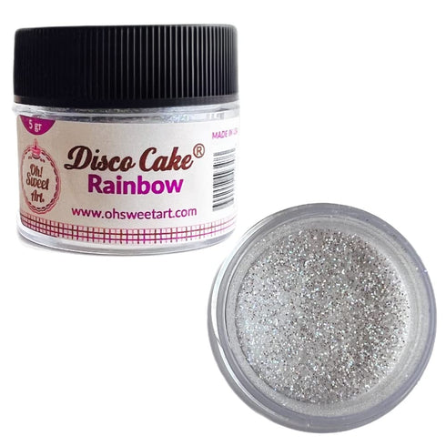 RAINBOW Disco Cake™ 5 GRAMS cakes, cupcakes, fondant, decorating, cake pops By Oh! Sweet Art...