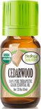 Healing Solutions Oils - 0.33 oz Cedarwood Essential Oil Organic, Pure, Undiluted Cedarwood Oil for Hair Diffuser Skin - 10ml - Aromatherapy Oils ...