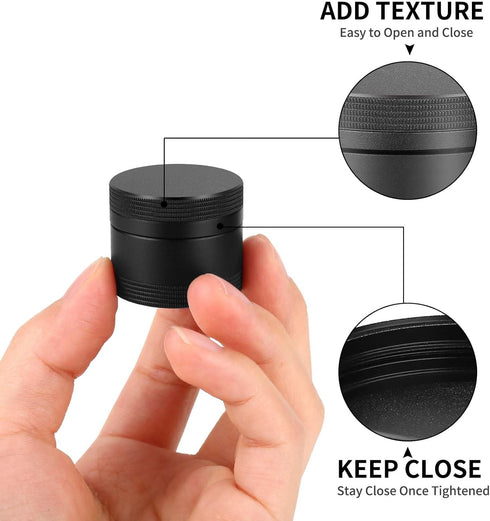 Small Daily Pill Box - Portable Waterproof Metal Pill Case for Pocket or Purse Aluminium Alloy Round Travel Pill Container Medicine Vitamin Organi...