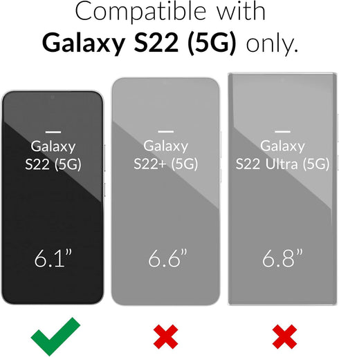 Crave Dual Guard for Samsung Galaxy S22 Case, Shockproof Protection Dual Layer Case for Samsung Galaxy S22 5G - Aqua...