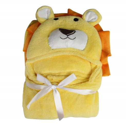 Vauwmsr Baby Hooded Blanket Ultra Soft Warm Newborn Infant Swaddle Wrap Bath Shower Towel, 25.6" x 39.4", Yellow...