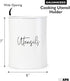 Ilyapa White Utensil Holder, Farmhouse Utensil Holder, Countertop Caddy Cooking Utensil Organizer, Galvanized Utensils Crock, White Kitchen Decor ...
