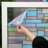 Niviy Privacy Window Film Non-Adhesive Removable Static Cling Glass Film Stained Glass Window Film for Home Kitchen Office...