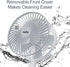 6-Inch Rechargeable Small Desk Fan, Portable Battery-Operated Table Electric Fan with 4 Speed Levels, Personal Mini Fan for Home Bed Study Room Be...