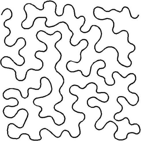 Quilting Creations Stencils for Machine and Hand Quilting - 2 Quilting Stencils for Background Patterns | Stipple, Large Stipple Plastic Quilt Ste...