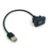 Car Dash Flush Mount USB Port Panel Extension Cable Adapter Compatible with to-yota Vios/ALTIS (35 24mm)...