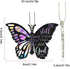 2D Flat Butterfly Cross Pendant, Car Rearview Mirror Decoration, Bag keychain,Christmas Valentine's Day Gifts...
