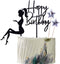 Elegant lady Happy Birthday Cake Topper Queen Birthday Cake Topper Acrylic Durable Cake Party Decoration High Heels Lady Girl/Women Party Cupcake ...