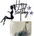 Elegant lady Happy Birthday Cake Topper Queen Birthday Cake Topper Acrylic Durable Cake Party Decoration High Heels Lady Girl/Women Party Cupcake ...