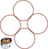 4pcs Lid Latch Strap Rubber Band for Fix Pot Lid, Compatible with Hamilton Beach 6,7,8 quart Crock Pot Slow Cooker (Red)...