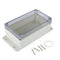 Waterproof Dustproof ABS Plastic Junction Box Universal Electric Project Enclosure with PC Clear Transparent Cover 6.2"x3.5"x2.5"(158mmx90mmx64mm)...