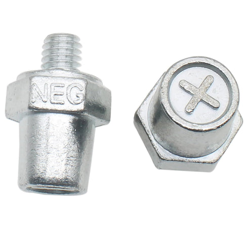 Car Battery Post Adapter Positive and Negative Battery Top Post to Side Terminal Adapters 3/8" Female/Male Stud Adapter (2pair)...