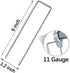 Landscape Staples 6 Inch Garden Stakes Galvanized Garden Staples Pins Anti-Rust Ground Stakes for Weed Barrier, Irrigation Tubing Hose, Yard Lawn ...