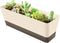Planter Windowsill Box, 1 Pack 12x3.8 Inch Herb Rectangle Planter with Tray, Modern Indoor Succulent Cactus Plastic Plant Pot for Windowsill, Gard...