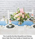 ShinyBeauty Baby Blue Sequin Table Runner 13''x108'' - Light Blue Kitchen Linen for Party, Thanksgiving, Baby Shower - Glitter, 108 Inches Long...