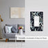 Decorative Switch Plate Covers Boho Black/Grey Eucalyptus Leaf Floral 1 Gang Single Decora GFCI Device Light Switch Cover 1 Rocker Outlet Wall Pla...