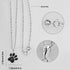 925 Sterling Silver Cubic Zirconia Animal Kitten Cat Paw Print Dolphin Pendant Necklace 17" / 18" Chain (Paw Print)...