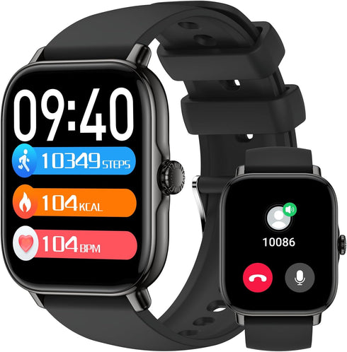 Smart Watch for Men Women (Answer/Make Calls/AI Voice Control) 1.91" for Android Phones iPhone Samsung Compatible IP68 Waterproof/Heart Rate/Sleep...