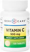 GeriCare Vitamin C 500 mg, Antioxidant, Immune System Support, Nutritional Supplement Tablets, 100 Count (Pack of 1)...