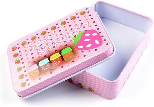 GOOTRADES 4 Pack Mini Iron Tin Box Jewelry Cards Coin Storage Rectangular Bags Case...