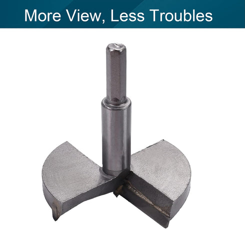 Utoolmart 80mm Forstner Drill Bits, Cemented Carbide Wood Cutter Tool, Hex Shank Woodworking Hole Saw Cutter, Length: 80mmLength Woodworking Hole ...