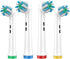 Electric Toothbrush Replacement 4 Pack Professional Toothbrush Heads Refills for Family Gum Care, Twisted & Angled Bristles for Deeper Plaque Remo...