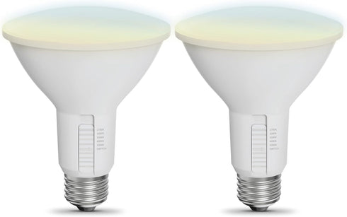 Feit Electric PAR30 LED Light Bulb, 75W Equivalent, Dimmable, Color Selectable 6-Way, E26 Medium Base, 90 CRI, 750 Lumens, Damp Rated Flood Light ...