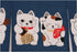 NARUMI ?? Noren (Japanese Curtain) Seven Beckoning Cat/Maneki Neko 17-507 85×30cm from Japan...