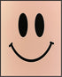 Posterizer 1 pcs-pastel pink happy face smiley poster-Abstract & Modern Art-Comedy Art-Gift for Daughter, Son, Kids- unframed wall art...