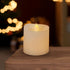 3x3 Flickering Flameless Candles Set of 1,3 inch Real Wax LED 600 Hours Battery Candles with Timer Remote,Control for Valentines Day Wedding Party...