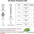 Shade&Beyond Shade Sail Hardware Kit for Triangle Heavy Duty Sun Shade Sails Installation 8 Inches for Deck Garden Lawn Patio...