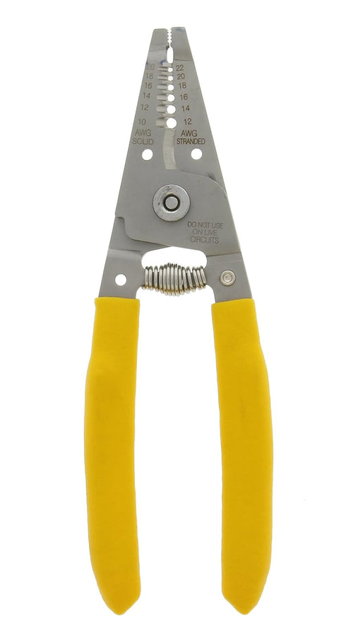 IDEAL Electrical 45-220 T-Stripper Wire Stripper, Stainless Steel, 10-20 AWG Solid, 12-22 AWG Stranded...