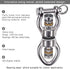SELEWARE Silent Bearing Swing Swivel, 360° Rotational Device Hanging Accessory with Removeable Buckle for Tree Swing, Hammock Chair, Climbing Rope...