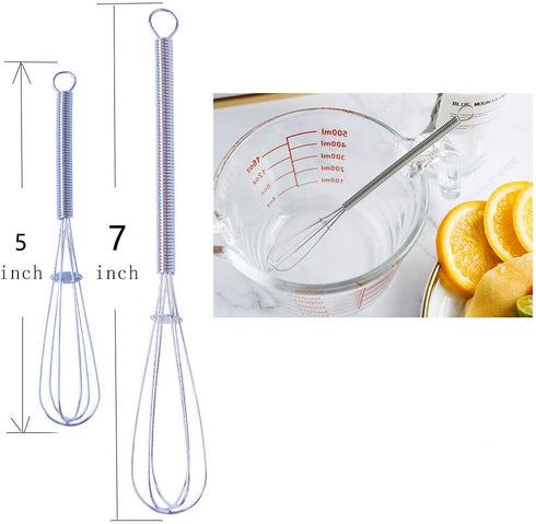 zYoung Mini Whisks Set of 2, 5 Inches and 7 Inches...