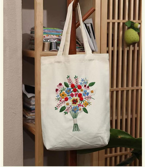 Maydear 3 Pack Embroidery Starter Kit with Pattern, Stamped Cross Stitch Kits for Beginners Adults with Embroidery Hoop and Instructions, Hand Emb...