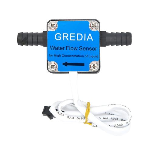 3/8" Oil Flow Sensor High Density Liquid Food-Grade Switch Hall Effect Flowmeter Fluid Meter Gear Counter Connect Hosepipe 5-600L/H for Fuel Gasol...