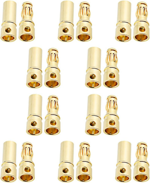 10 Sets Hobbypark Female Male 3.5mm Gold Bullet Banana Connectors RC ESC LIPO Battery Device Electric Motor Wire Parts...